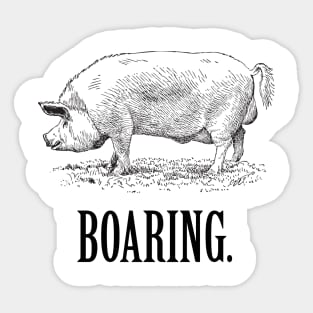 Boaring Shirt Sticker